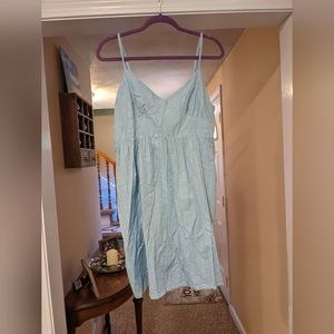 Blue Rain Large Light Blue Tie Back Strap Dress
